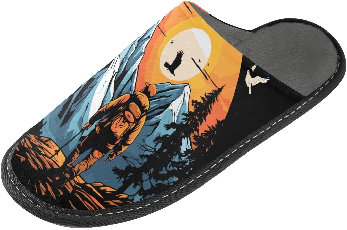 Comfy Memory Foam Scuff Slippers Unisex Size 4-5