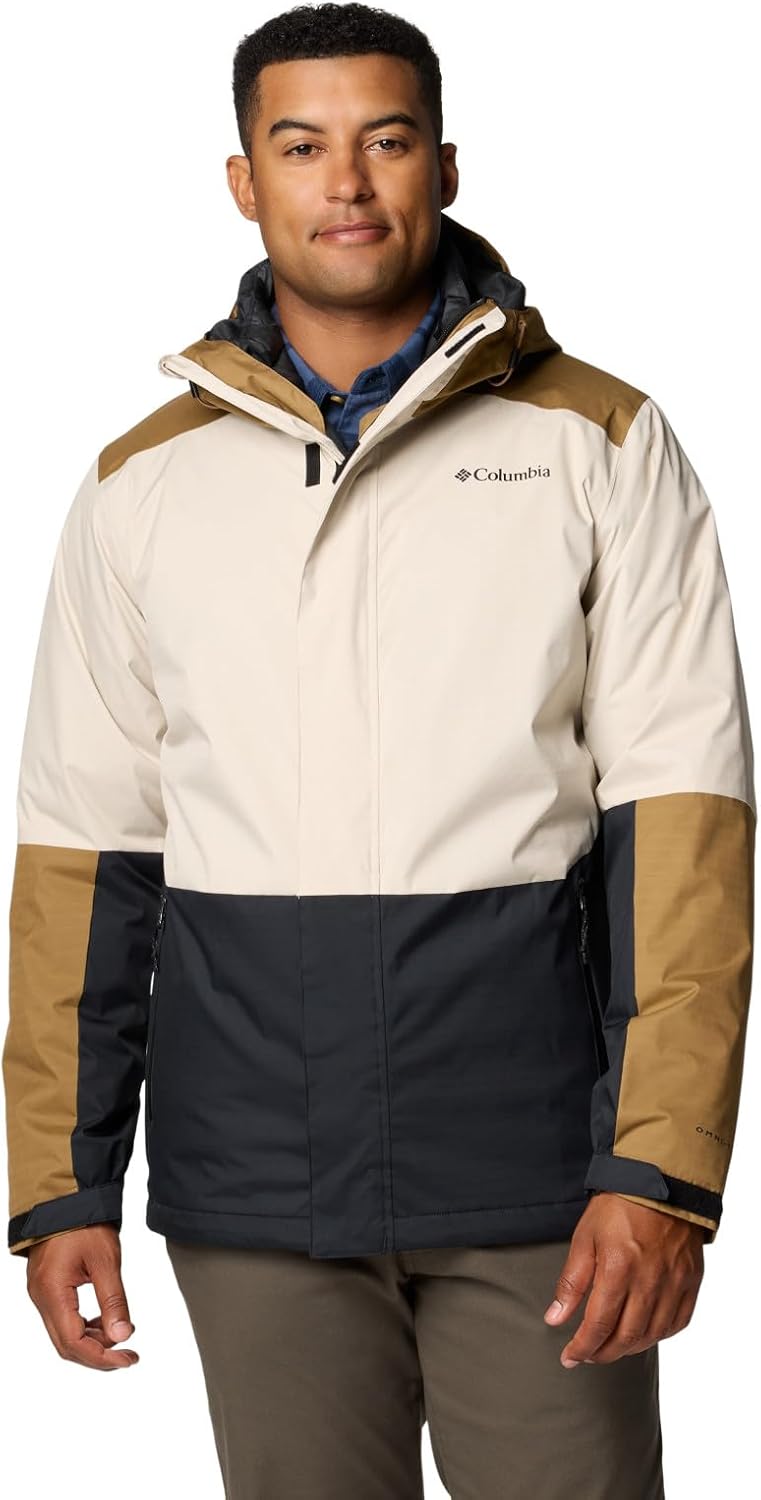 Columbia Men's 3-in-1 Interchange Jacket, Dark Stone - Versatile Medium Fit