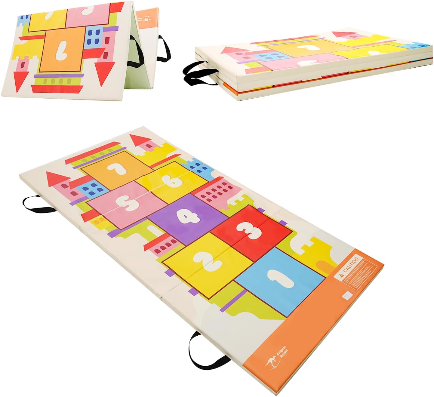 Kangaroo Hoppers Gymnastics Tumbling Mats for Kids - Fun & Safe