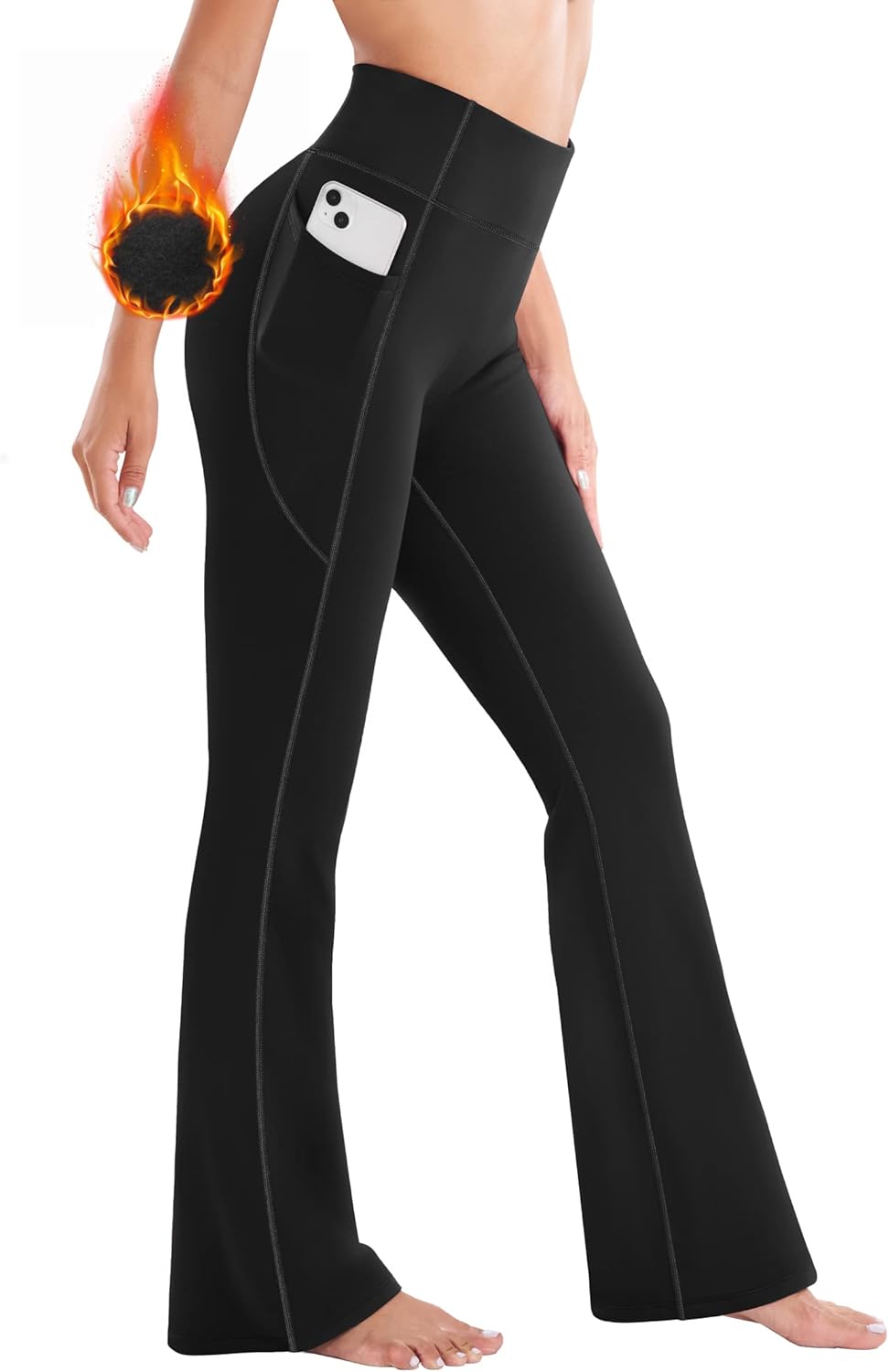 Ewedoos Thermal Flare Leggings- Winter Warmth