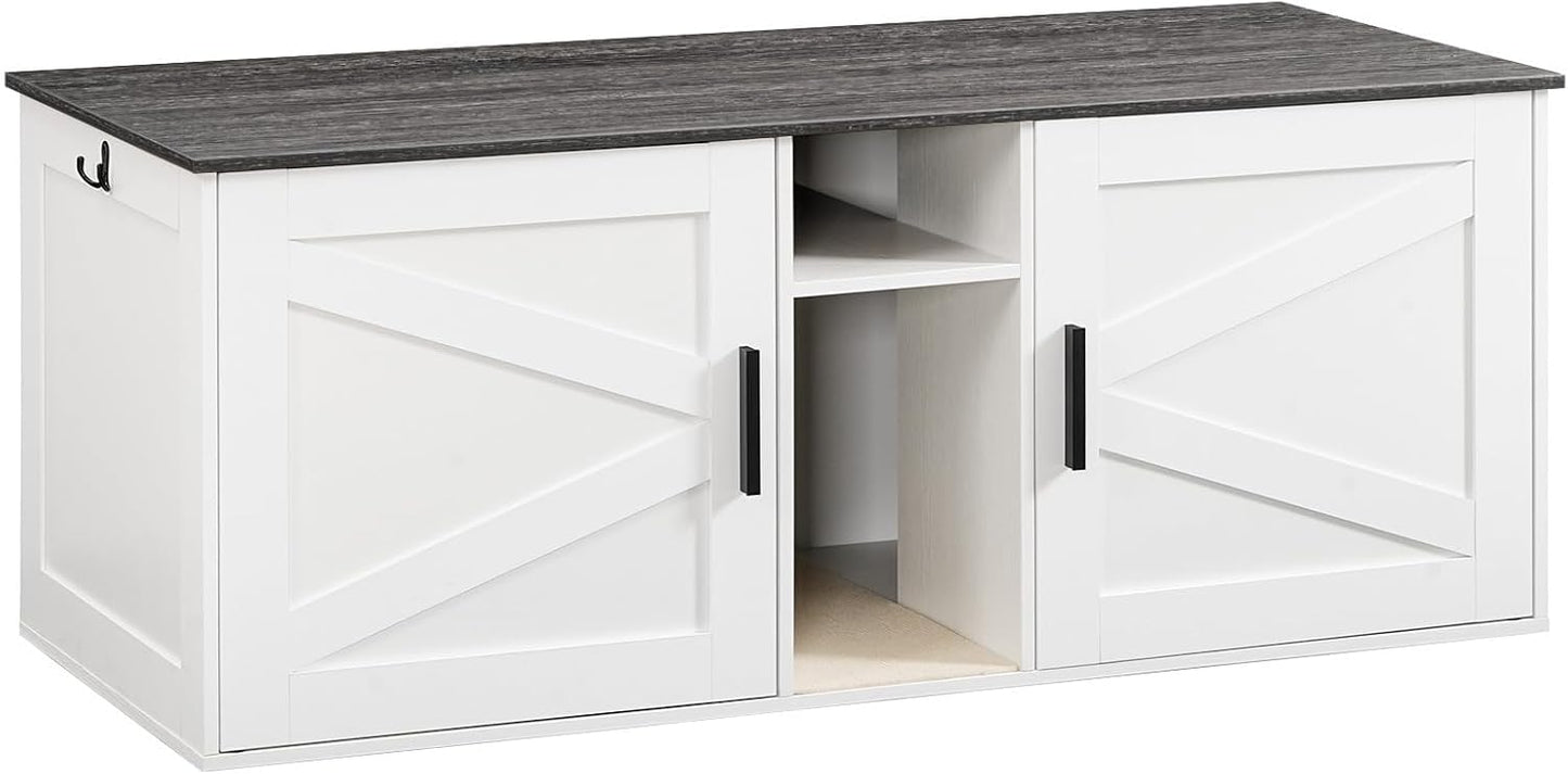 Double Litter Box Enclosure for Modern Cat Owners - Chic Design
