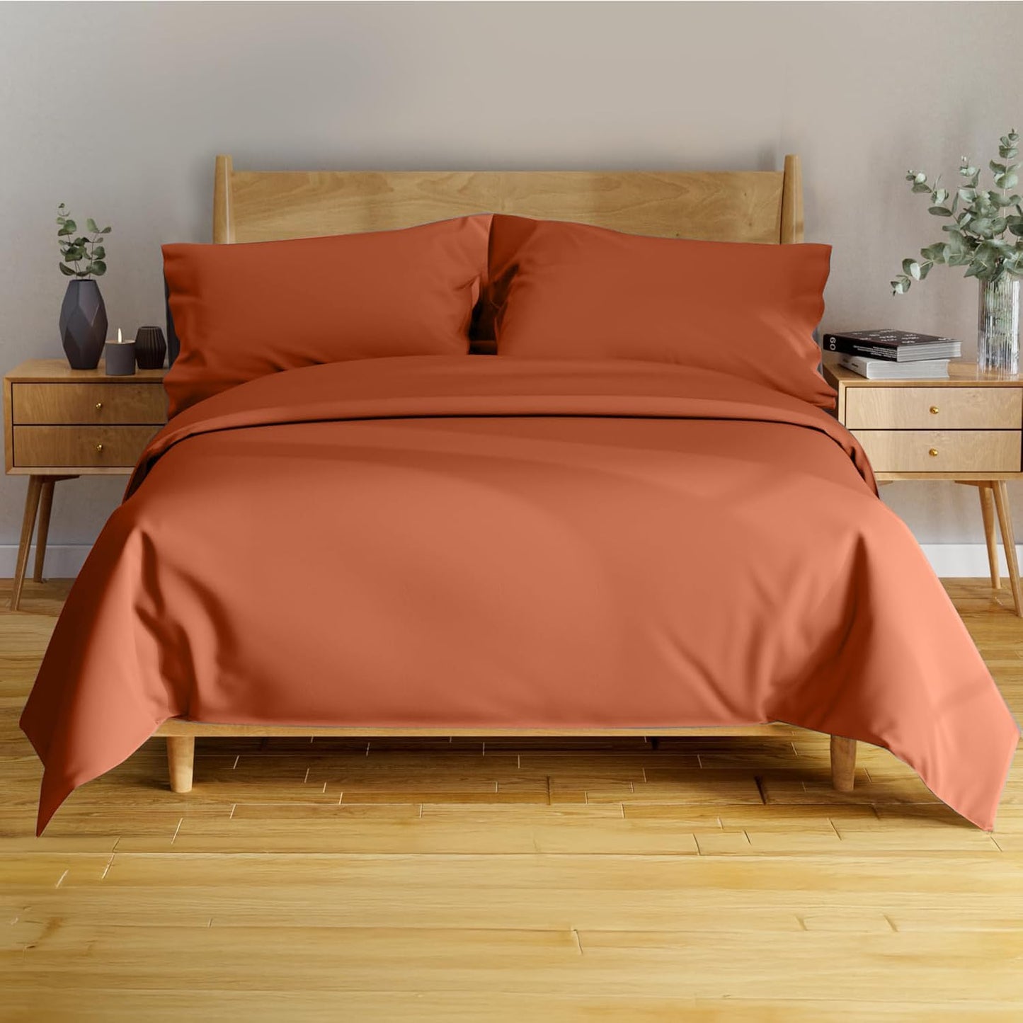 BAMPURE Queen Sheet Set - Soft Bamboo Cooling Sheets for Sleepers