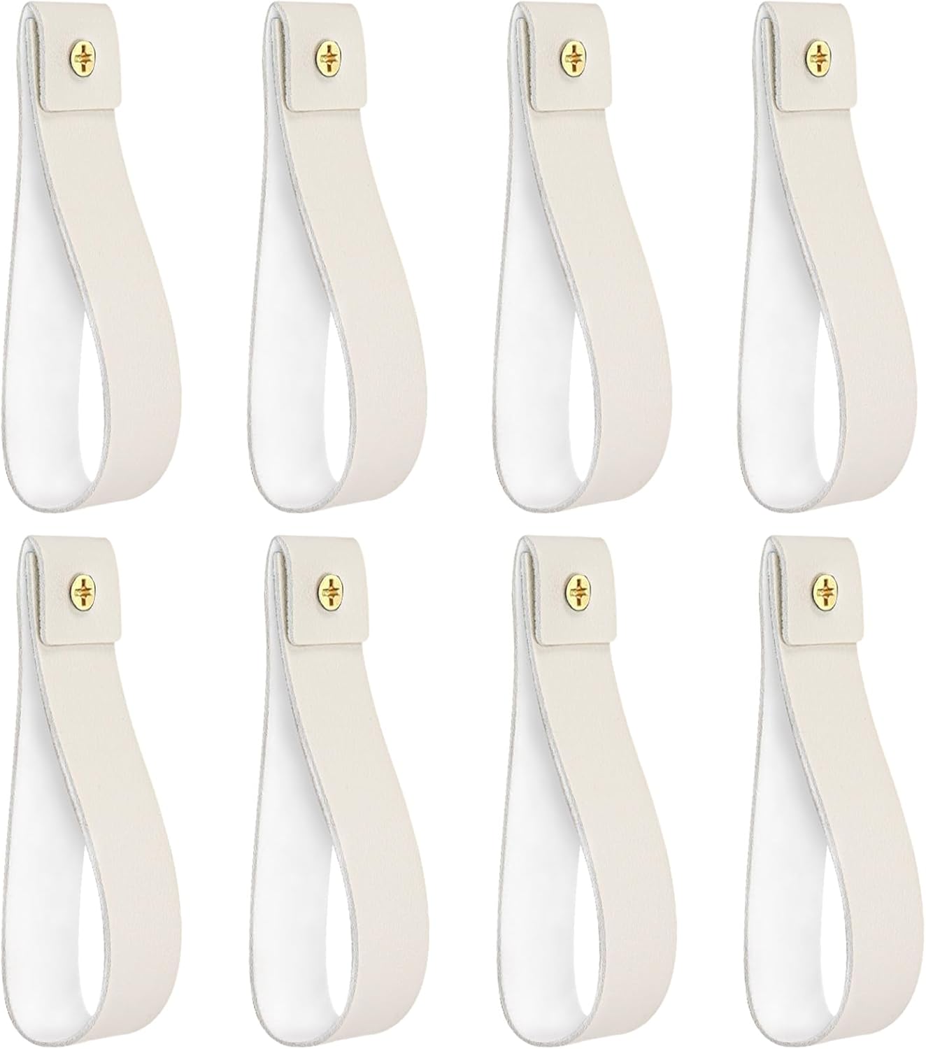 8 Pcs Leather Curtain Rod Holder Set - Stylish Hanging Solution