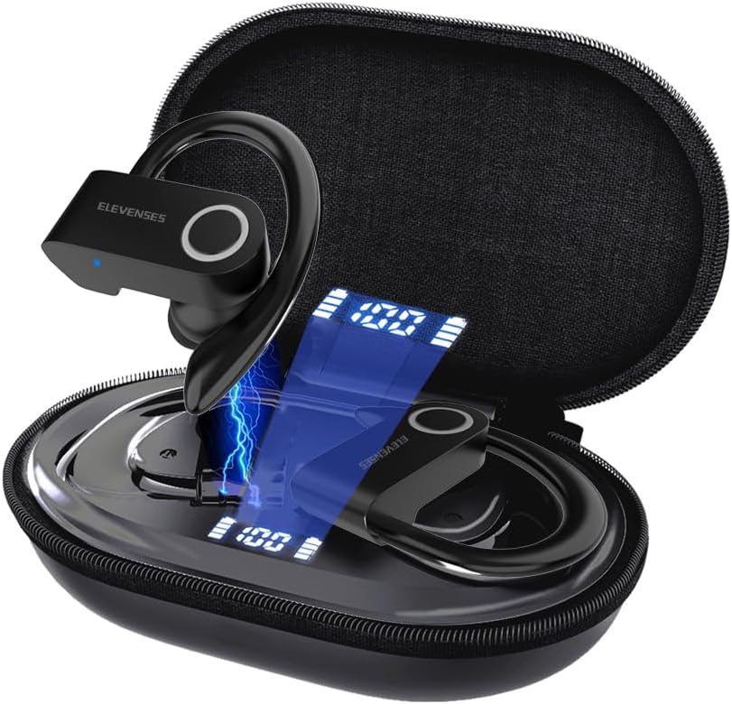 Vislla Wireless Earbuds: 82H Battery, Waterproof, Over Ear Hooks