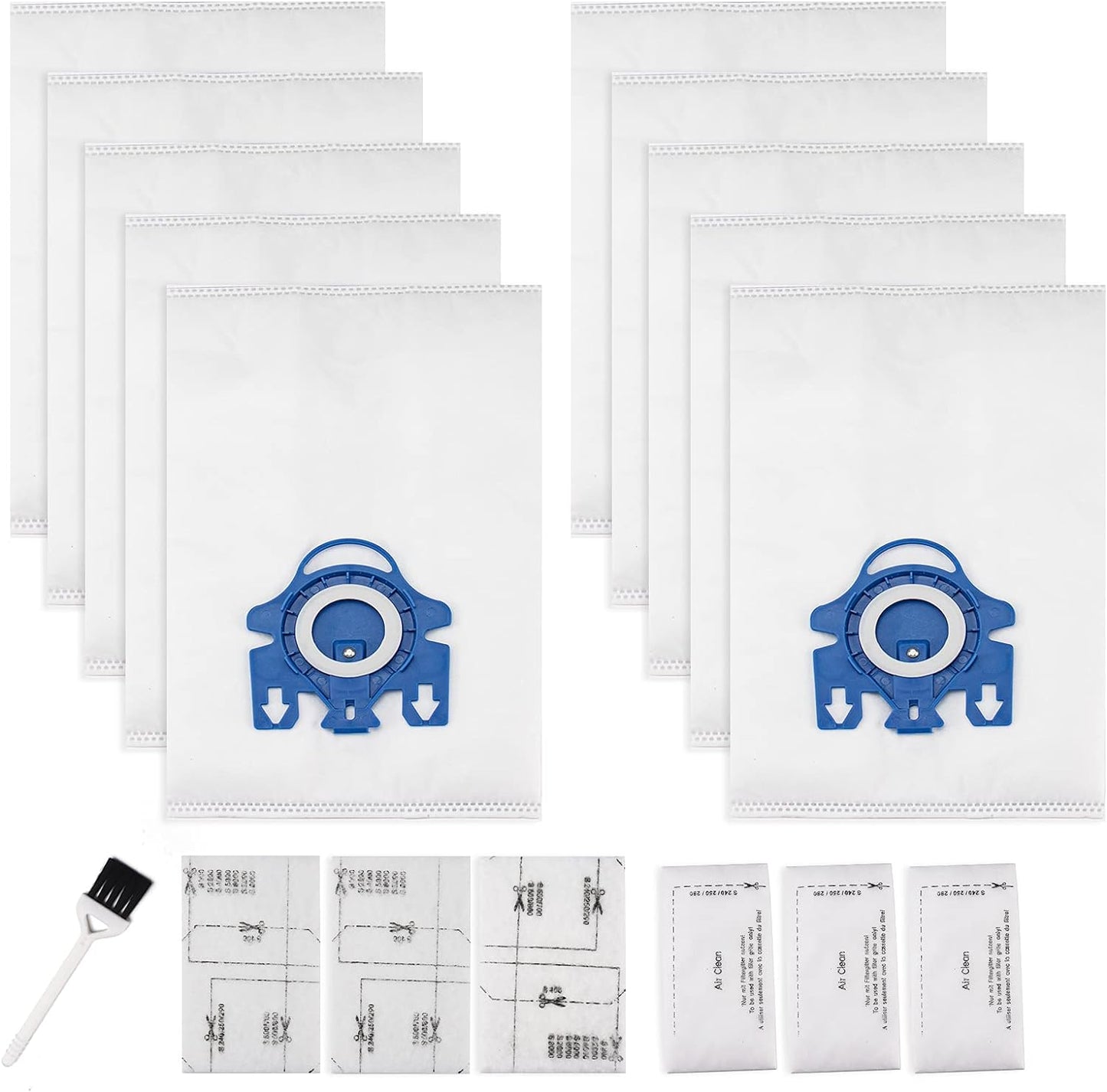 10-Pack Miele GN Vacuum Bags with Filters