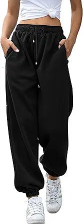 Cinch Bottom Sweatpants for Women with Pockets - Comfy Style