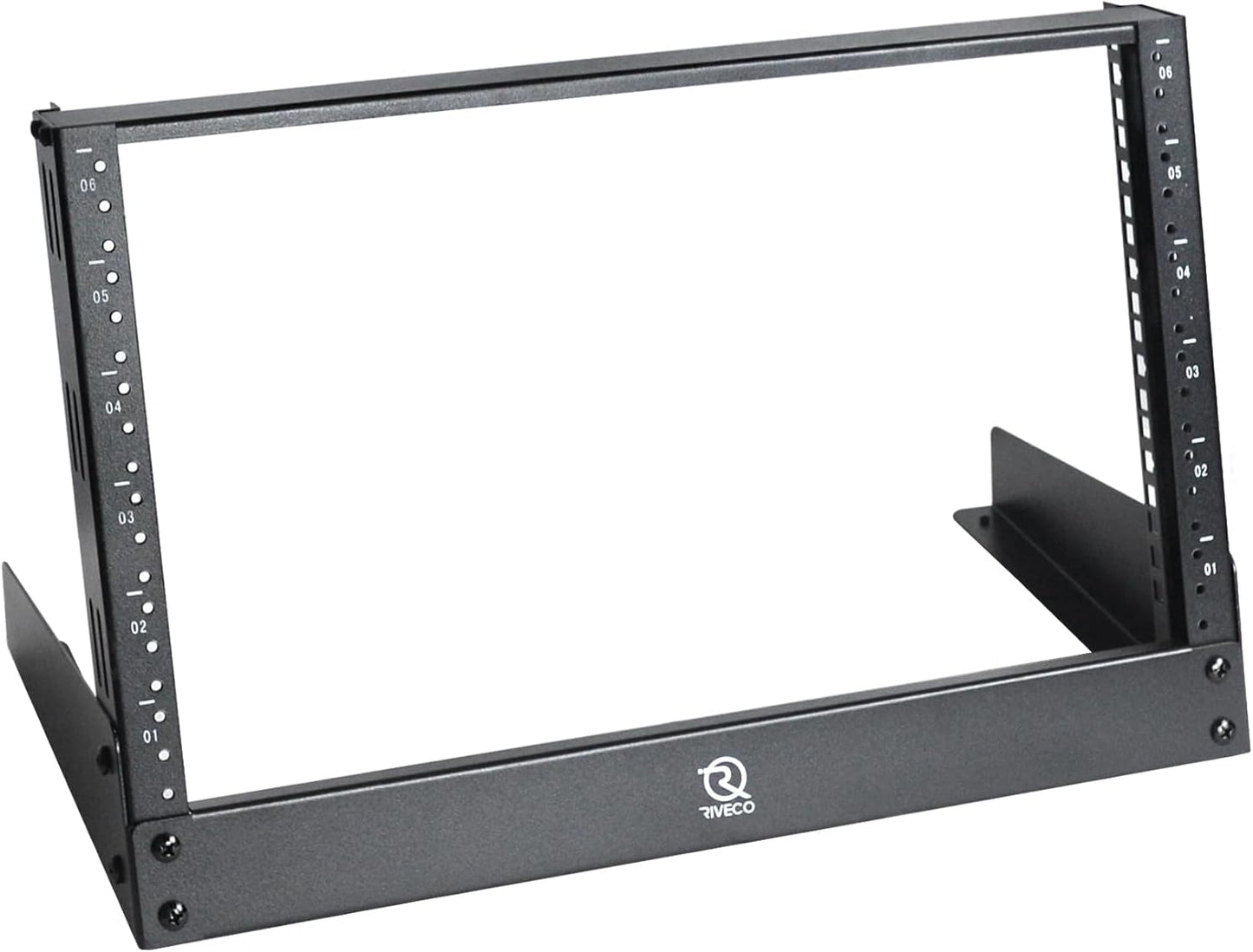 RIVECO 6U Desktop Rack for Audio & Network Devices - Sturdy Design