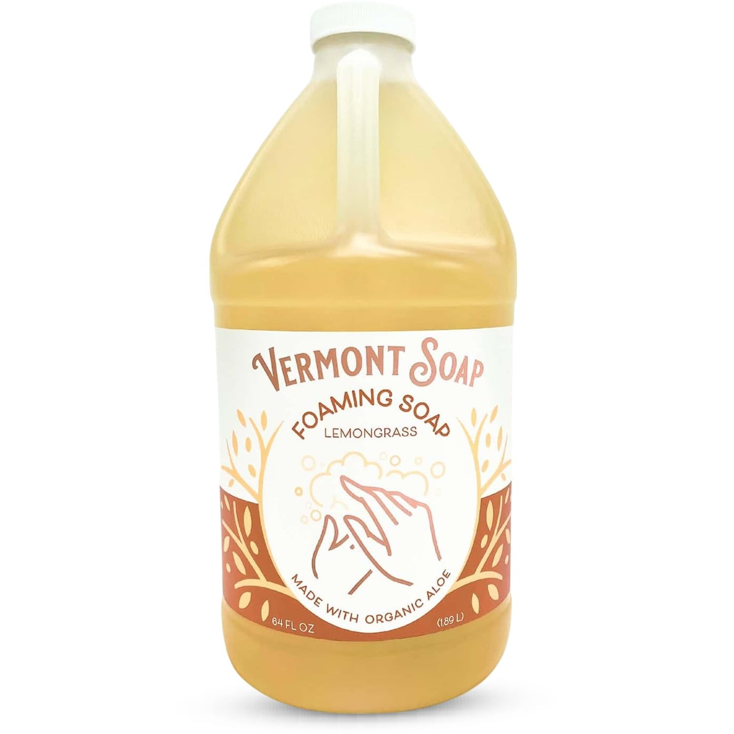 Organic Lemongrass Zen Foaming Hand Soap for Sensitive Skin