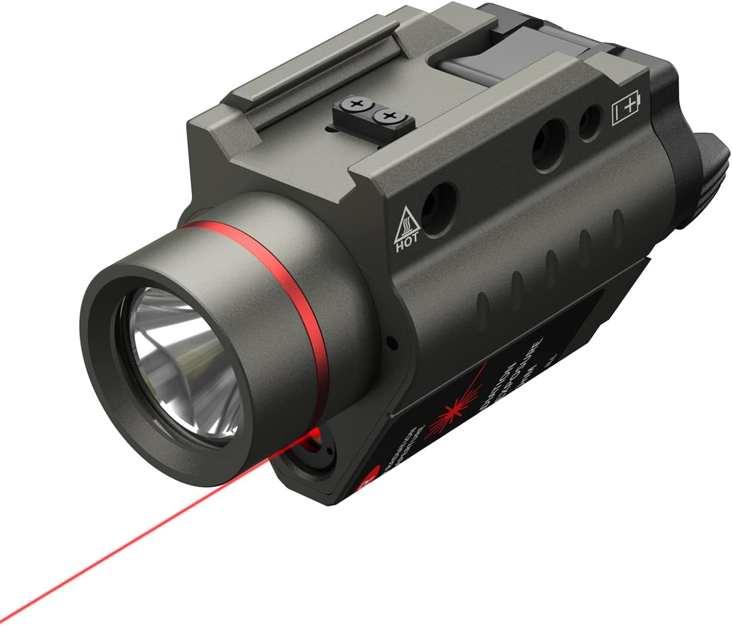 Feyachi Red/Green Laser Flashlight Combo 500 Lumen Tactical Light