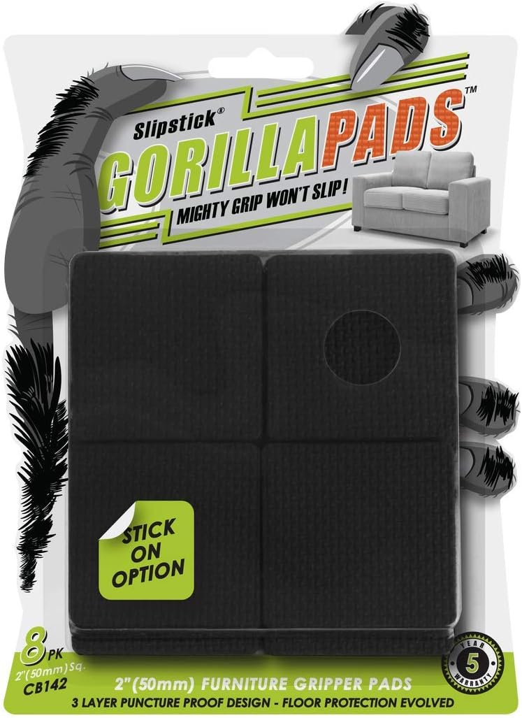 Non-Slip Furniture Pads - Protect Floors with GorillaPads (Set of 8)