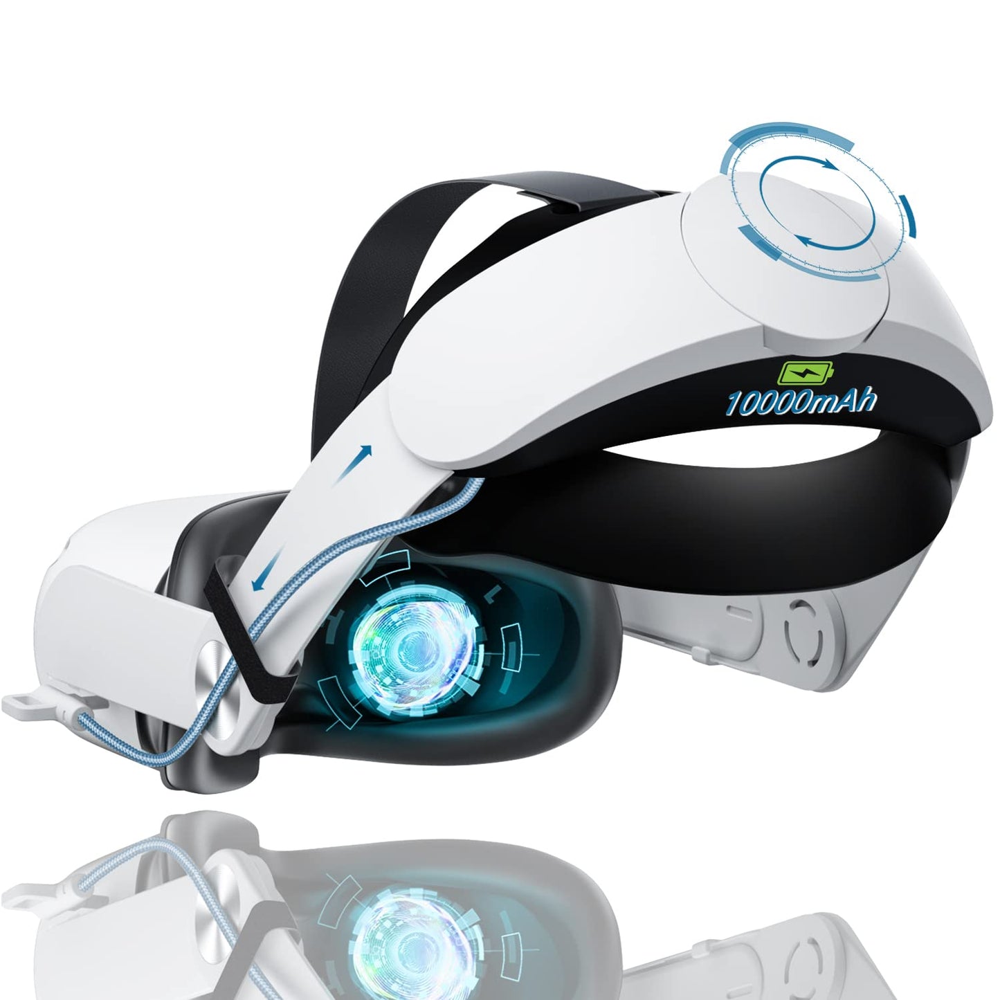 Saqico Head Strap with Battery for Oculus Quest 2 - 8H Playtime