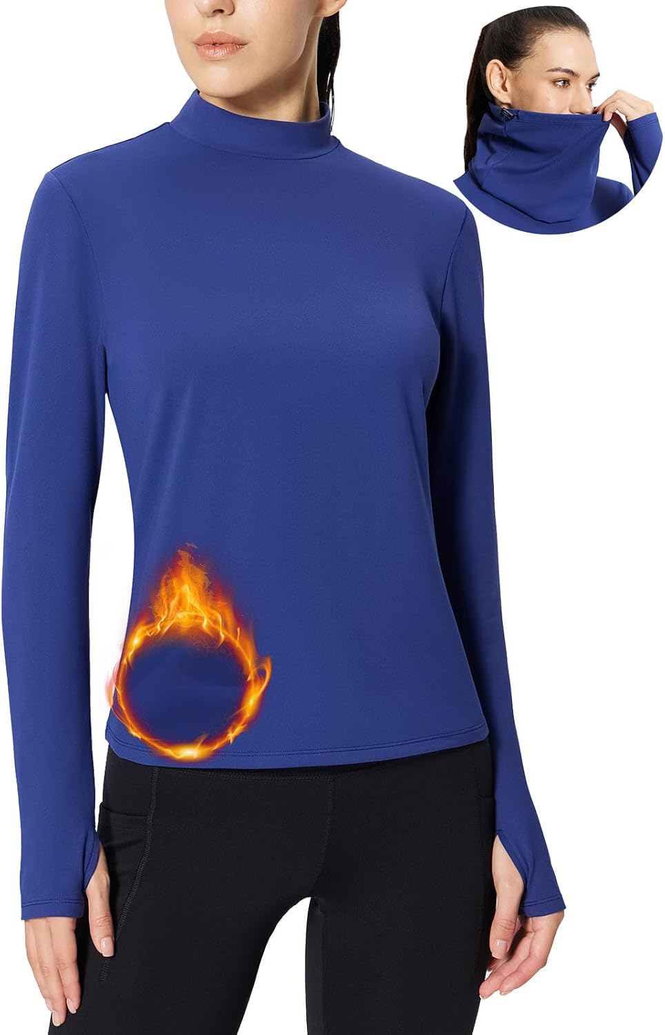 BALEAF Women's Thermal Turtleneck Top - Warm & Versatile