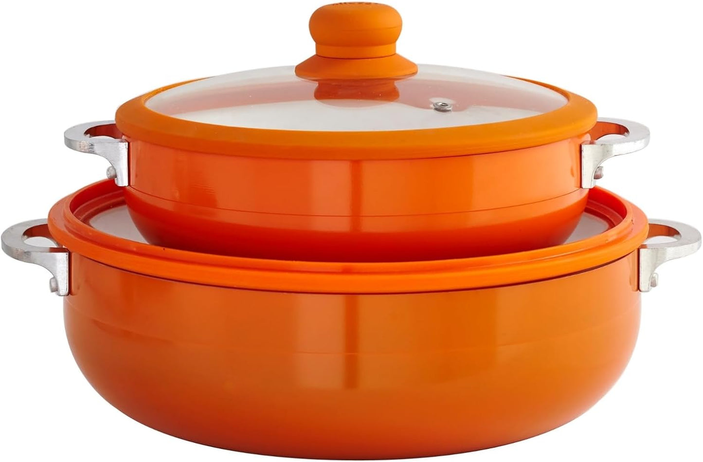 IMUSA USA 2 Piece Caldero Set with Ceramic Interior and Lid