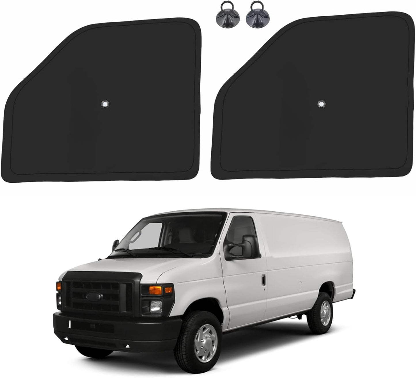 Front Side Window Sun Shade for 1992-2025 Ford E-Series Vans