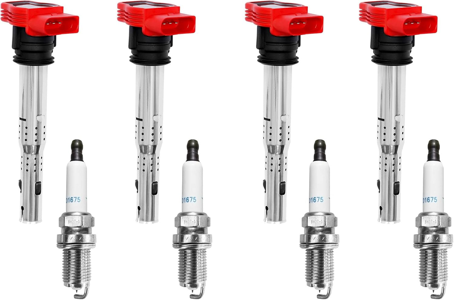 Ignition Coil Pack & Spark Plugs Set for Audi & Volkswagen Vehicles