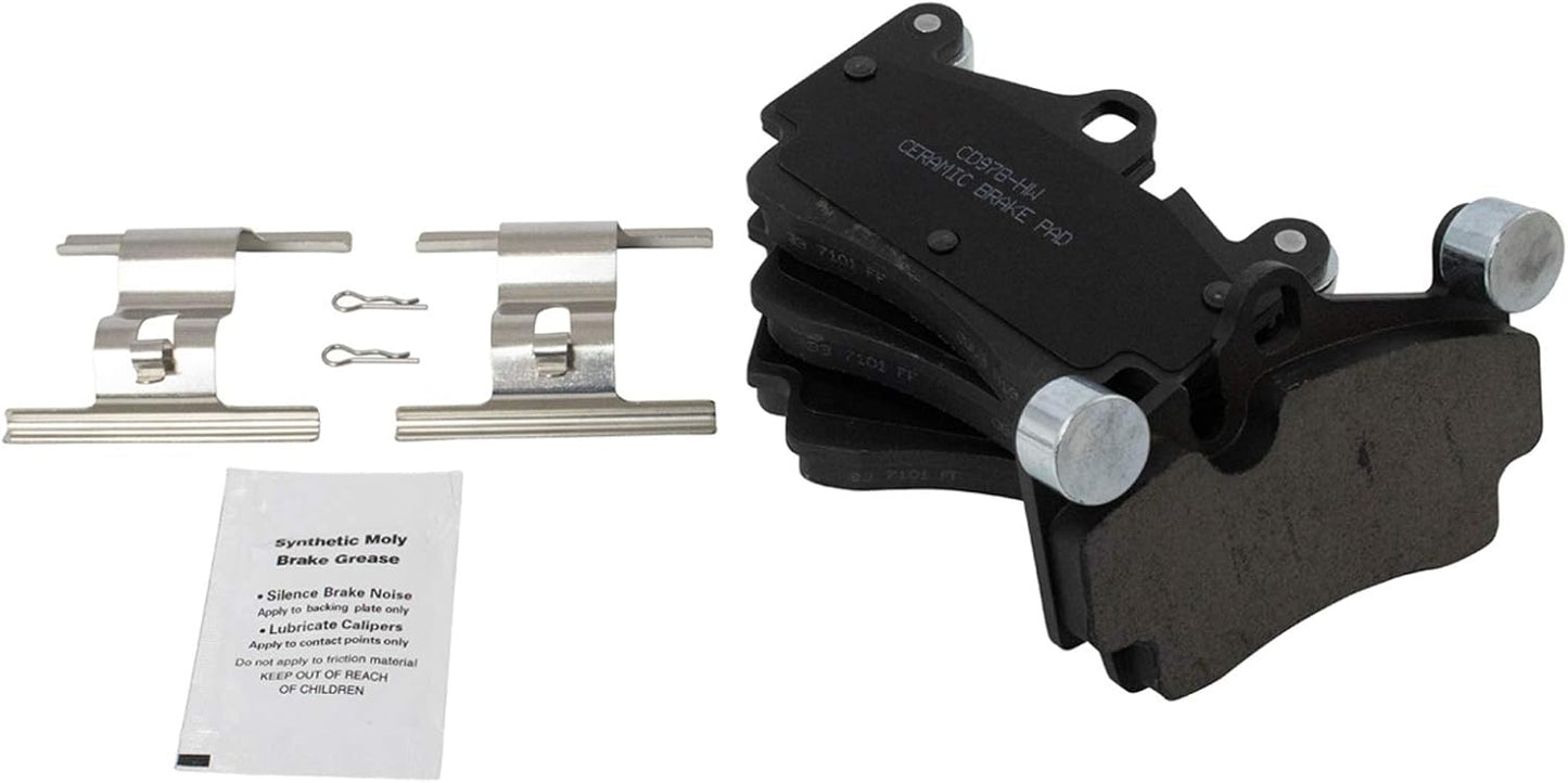 TRQ Rear Brake Pads Ceramic for Audi Q7 Porsche Cayenne VW Touareg