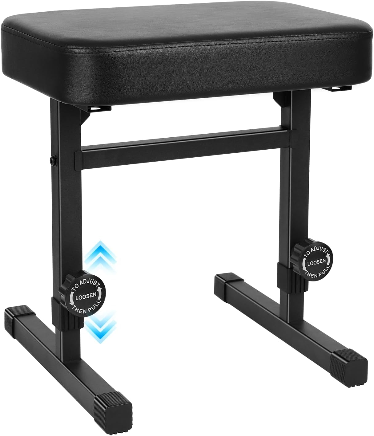 Adjustable Height Piano Bench with Padded Cushion for Musicians