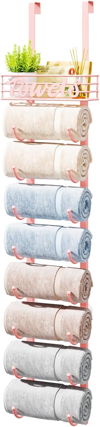 HapiRm Bathroom Towel Rack Holder - Versatile 9-Tier Organizer