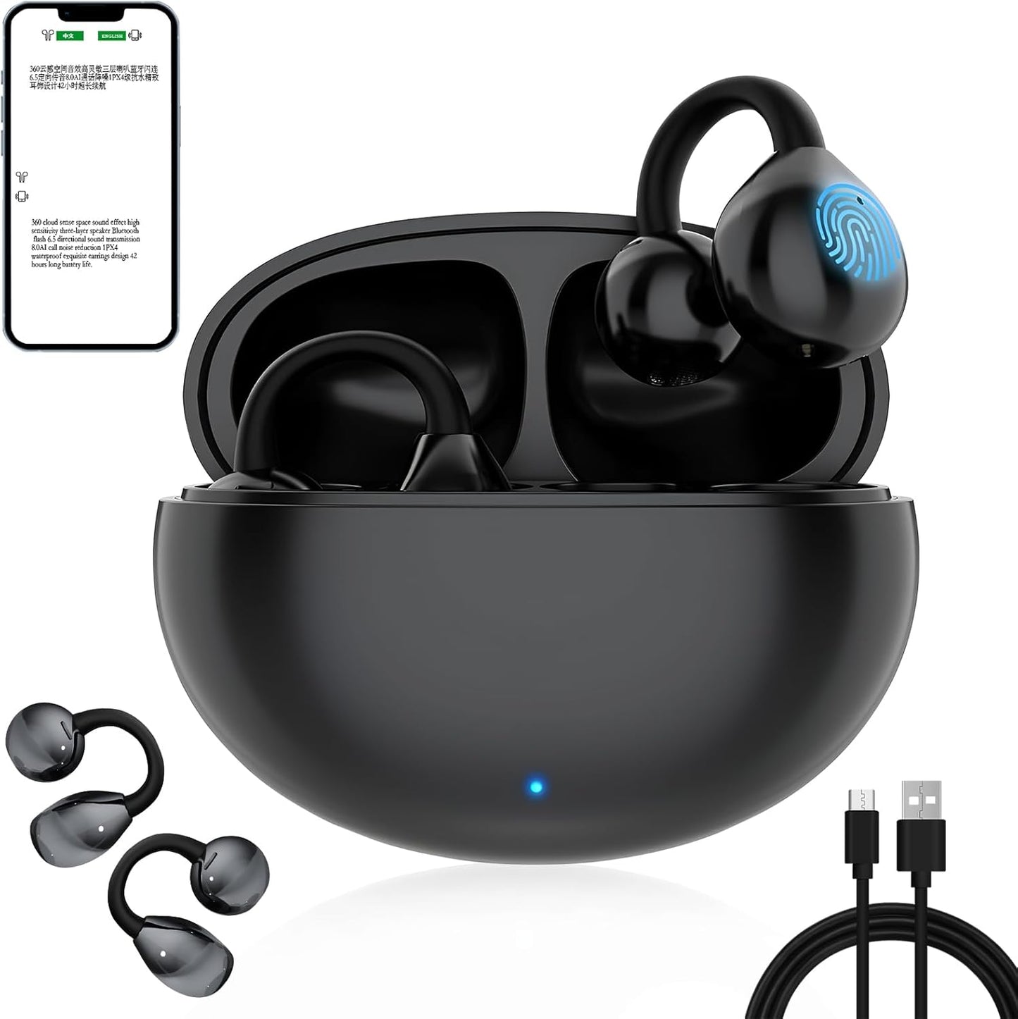 Real-Time 144-Language Translation Earbuds - Vincofoo