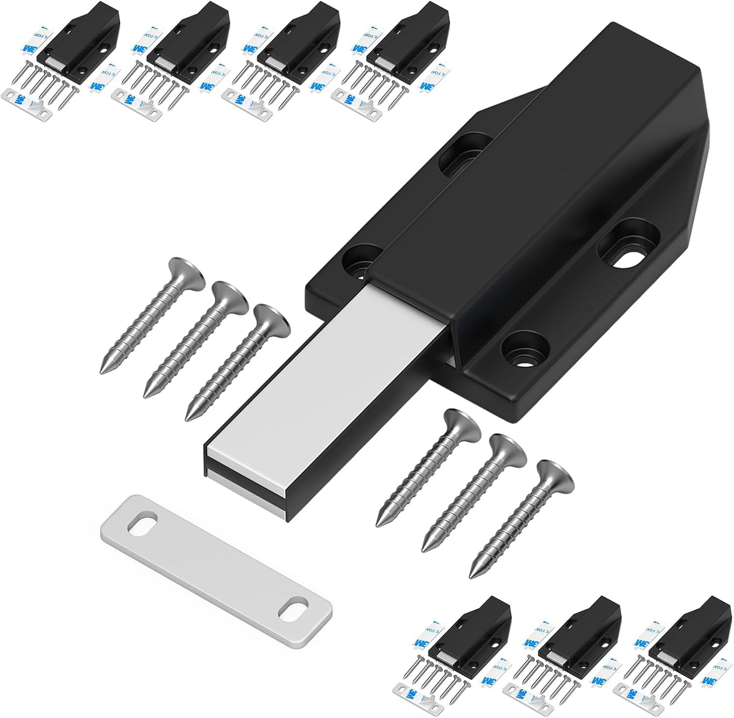 Heavy Duty Magnetic Push Latch for Seamless Door Closure