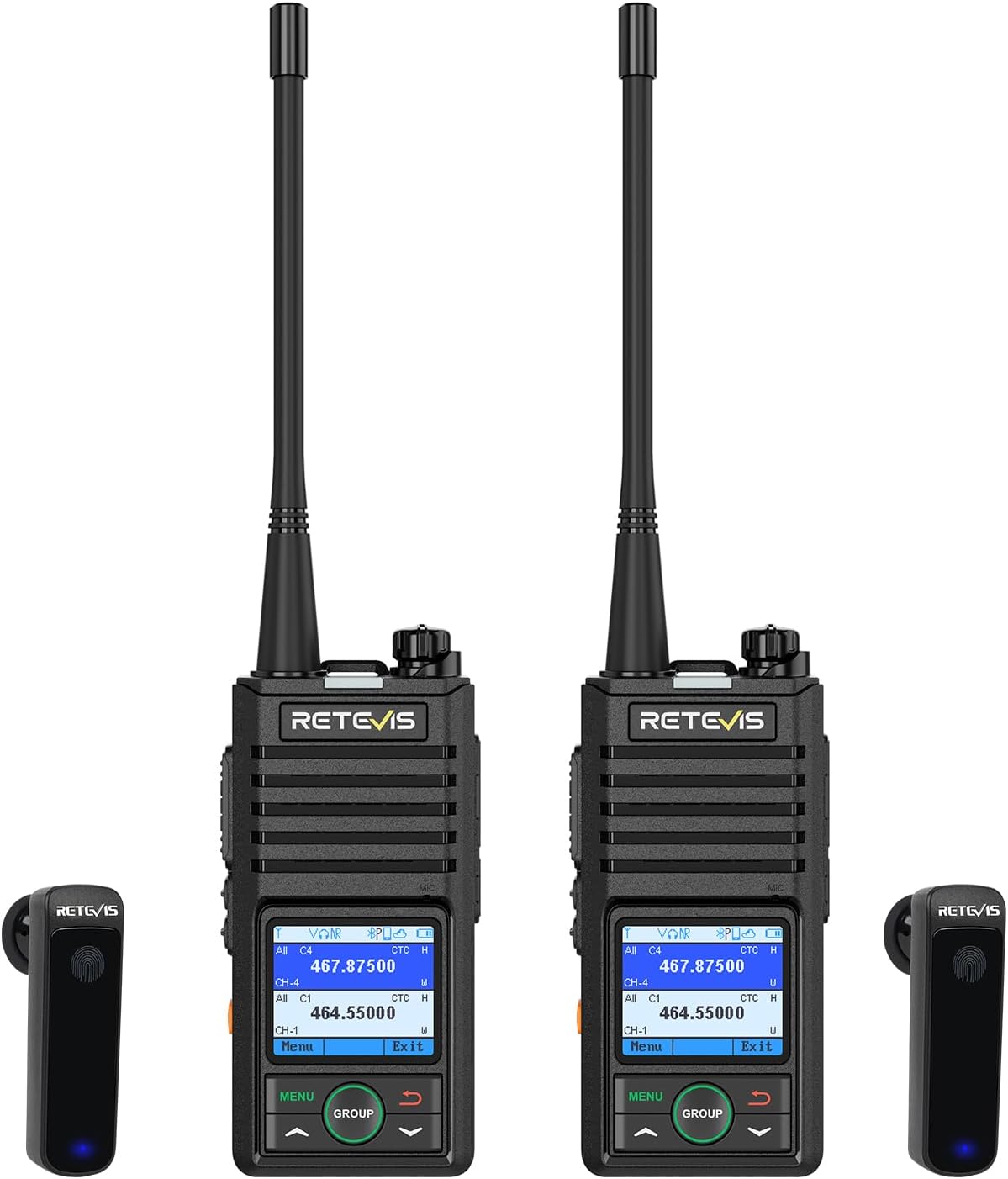 Retevis RB58 Waterproof Bluetooth Two-Way Radios for Adults