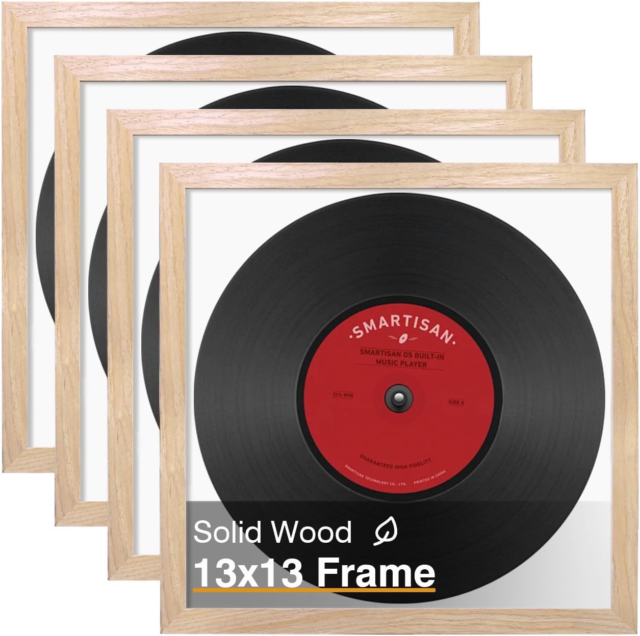 Natural Solid Wood 13x13 Picture Frame for Memorable Moments