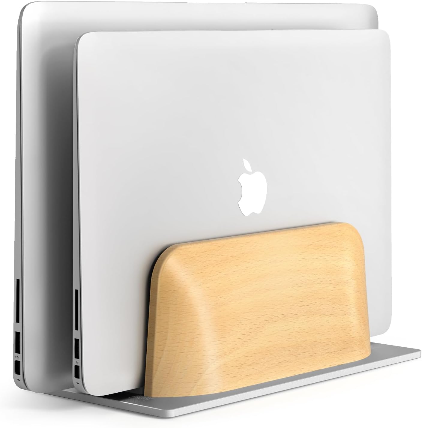 Space-Saving Beech Wood Laptop Stand