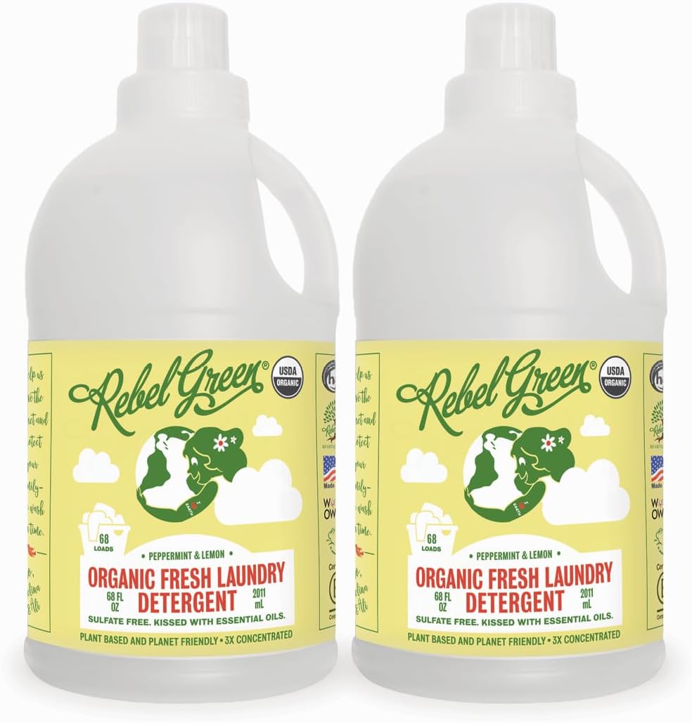 Rebel Green Organic Laundry Detergent - Gentle & Effective Clean