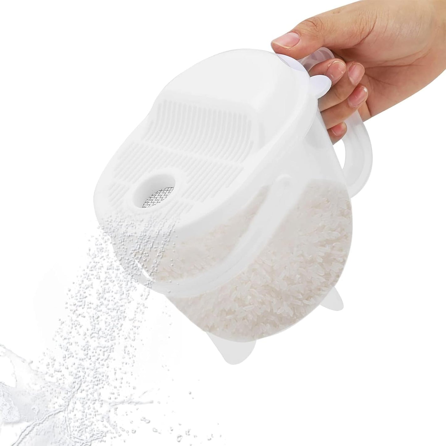Agatige 14oz Rice Washer - Effortless Grain Straining