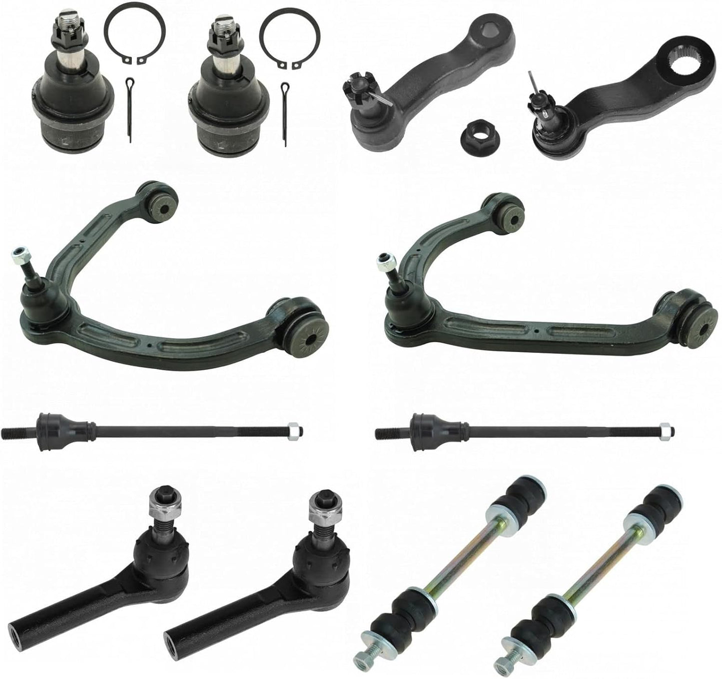 TRQ Front Steering & Suspension Kit for Chevrolet GMC Vehicles