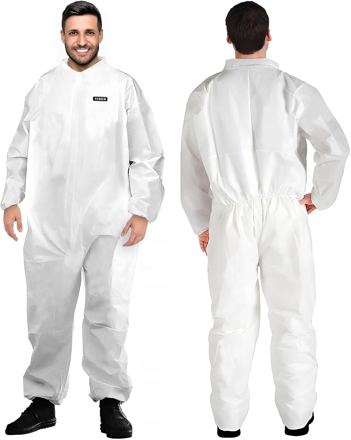 Hazmat Suit Disposable Coverall for Men & Women - Heavy Duty