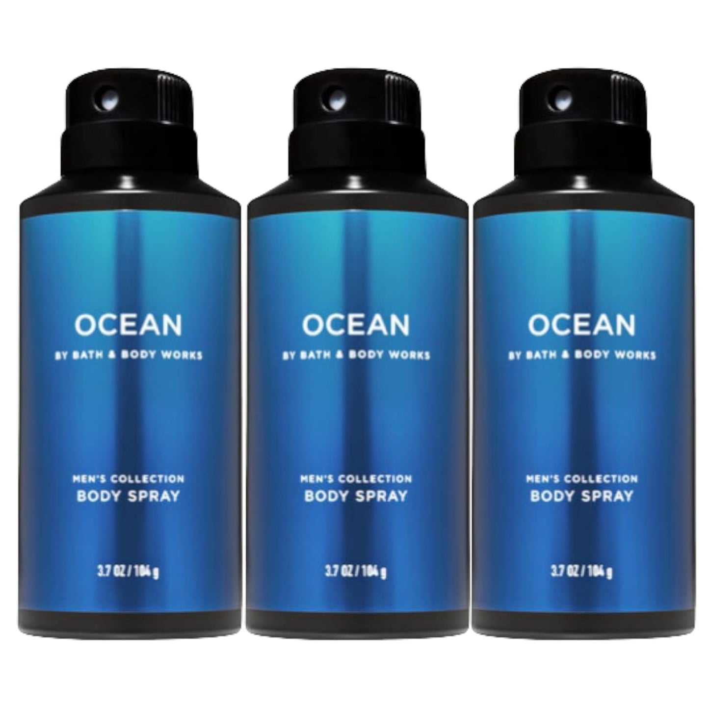 Ocean Men's Deodorizing Body Spray 3-Pack for Invigorating Freshness
