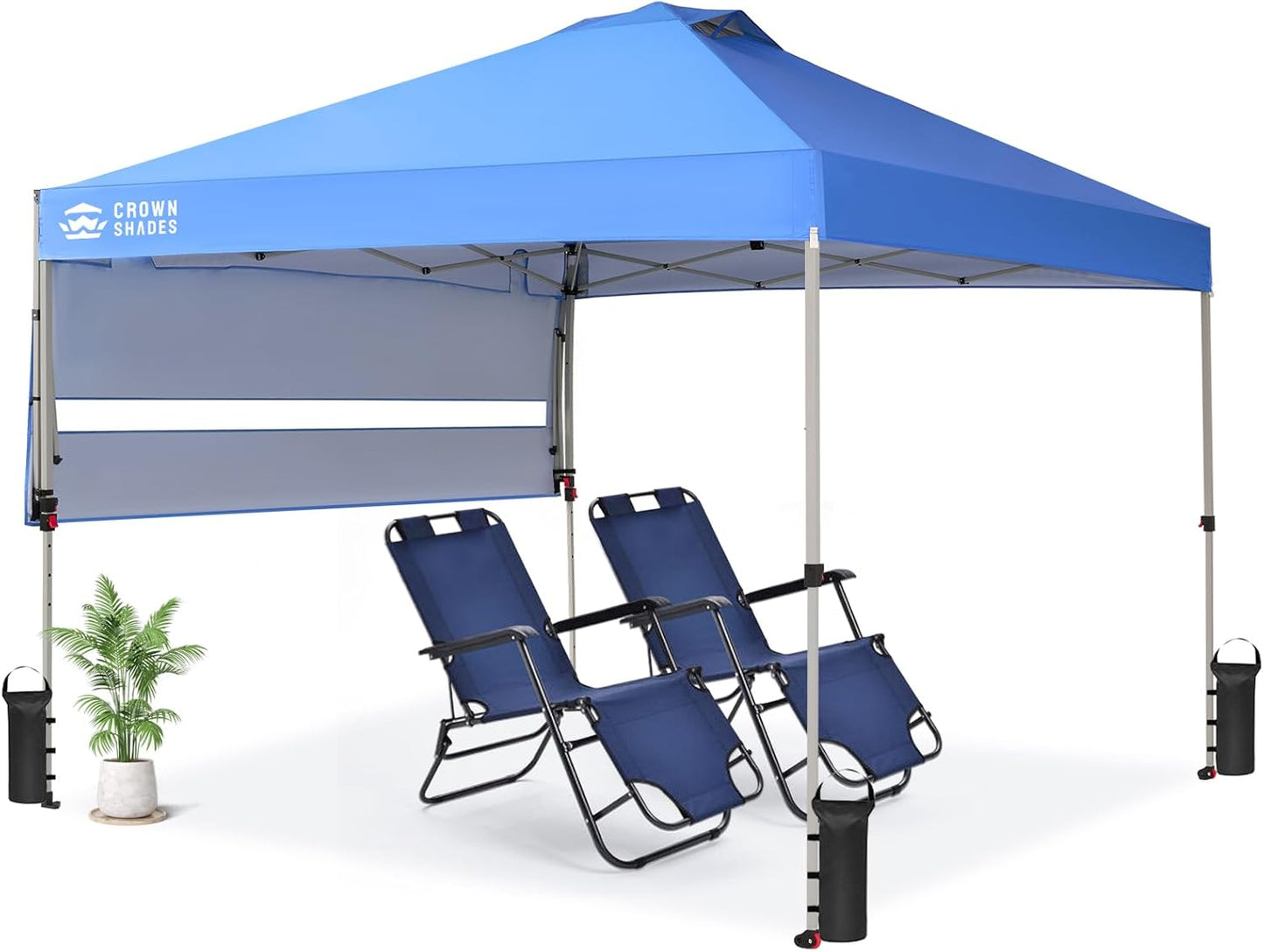CROWN SHADES 10x10 Pop Up Canopy Tent for Outdoor Events