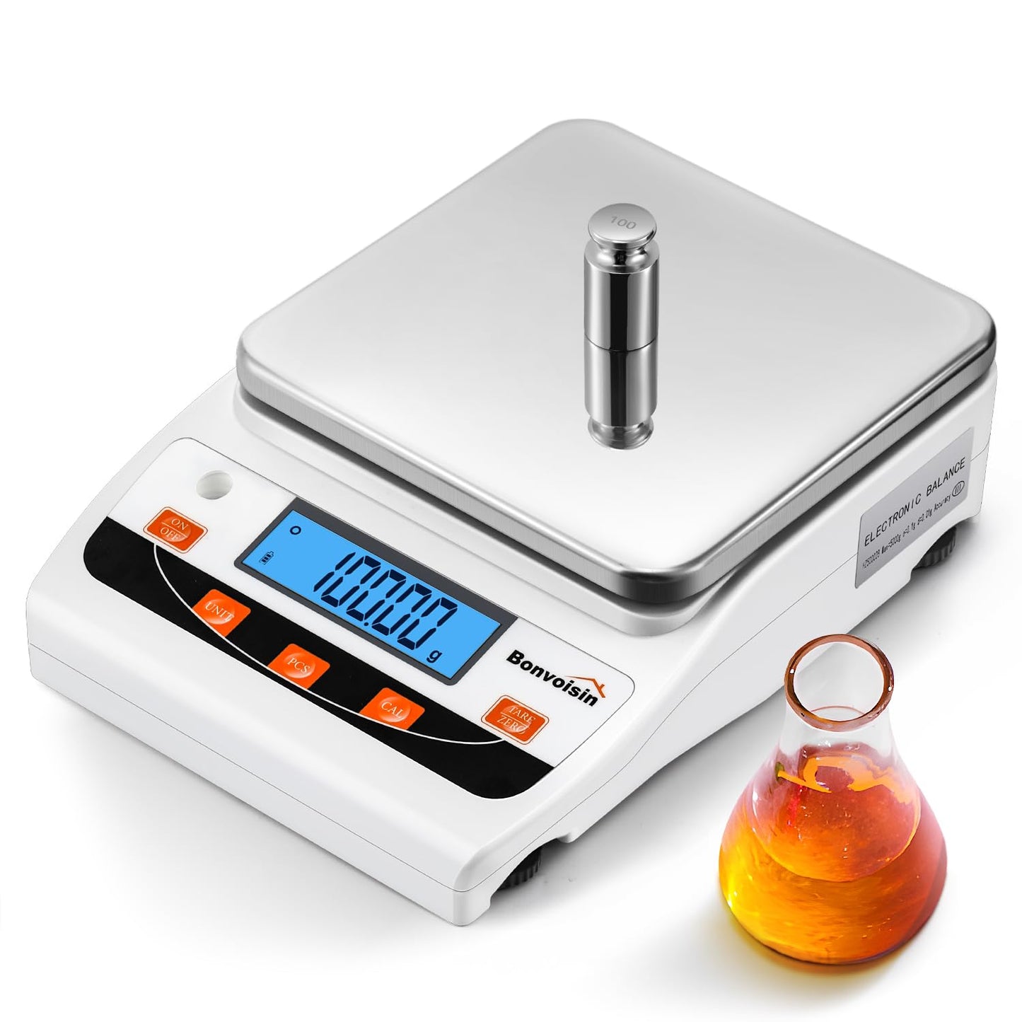 Bonvoisin Lab Scale 5000g High Precision Electronic Balance