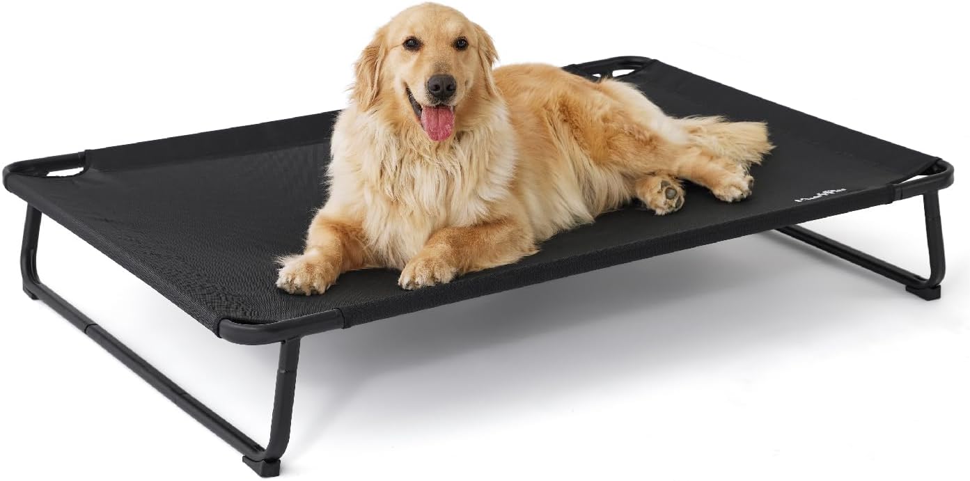 Elevated Outdoor Dog Bed for Extra Large Dogs - Heavy-Duty Cot