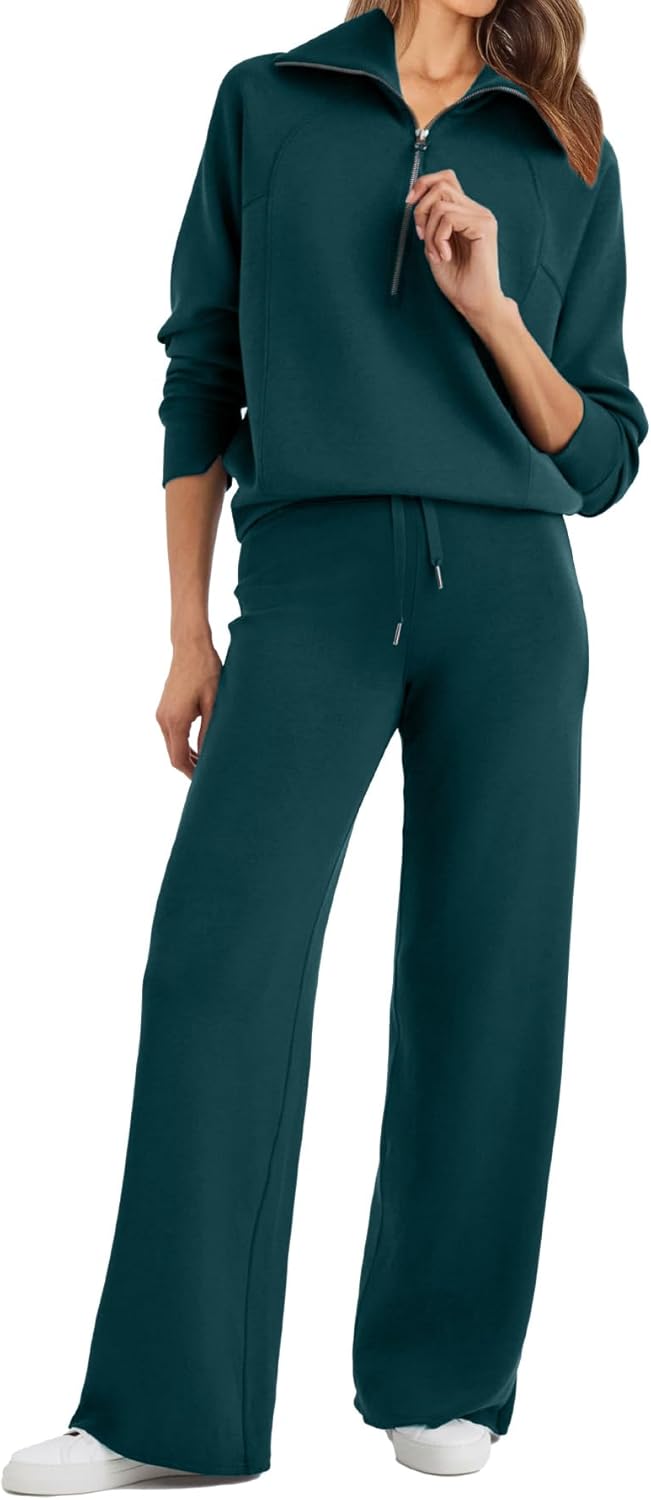 Glamaker Womens 2 Piece Outfits for Cozy Lounge and Travel