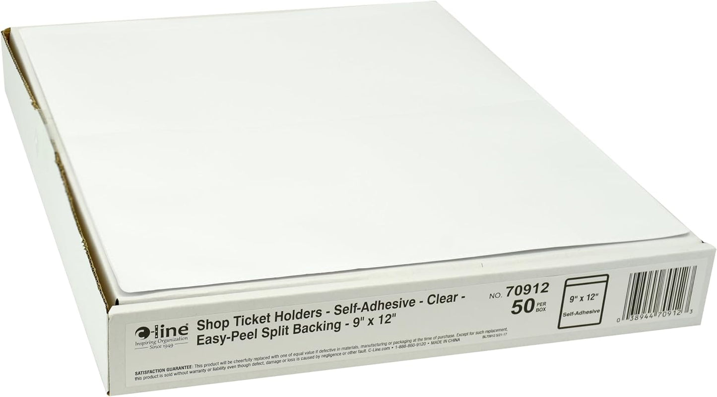 C-Line Self-Adhesive Shop Ticket Holders for Durable Use