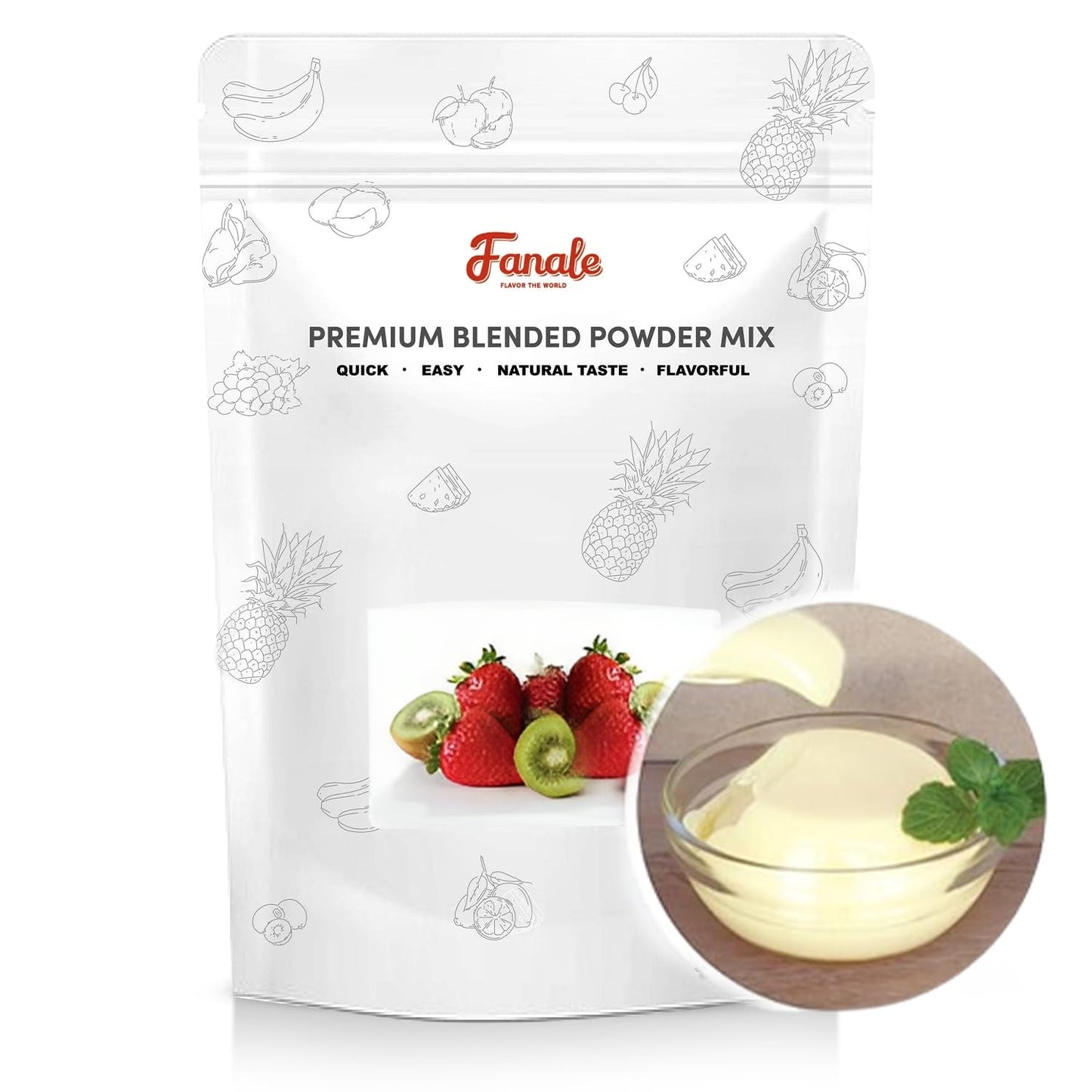 Fanale Premium Egg Pudding Flavor Powder for Baking and Drinks