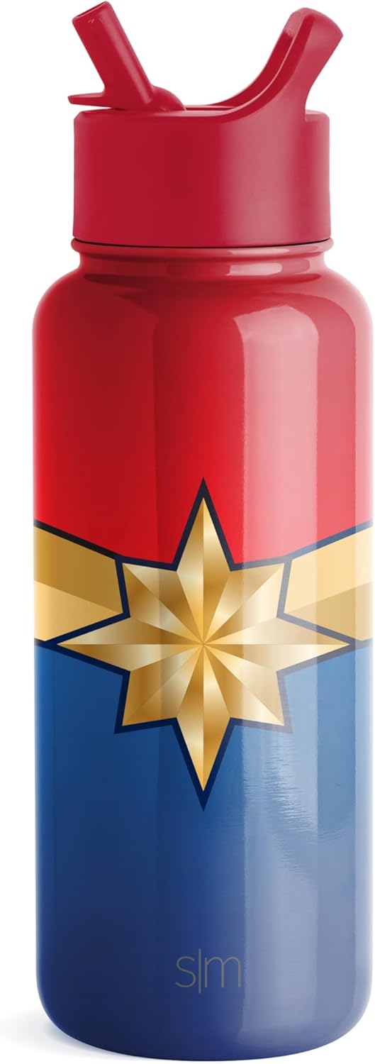 Simple Modern Marvel Water Bottle with Straw Lid for All Occasions