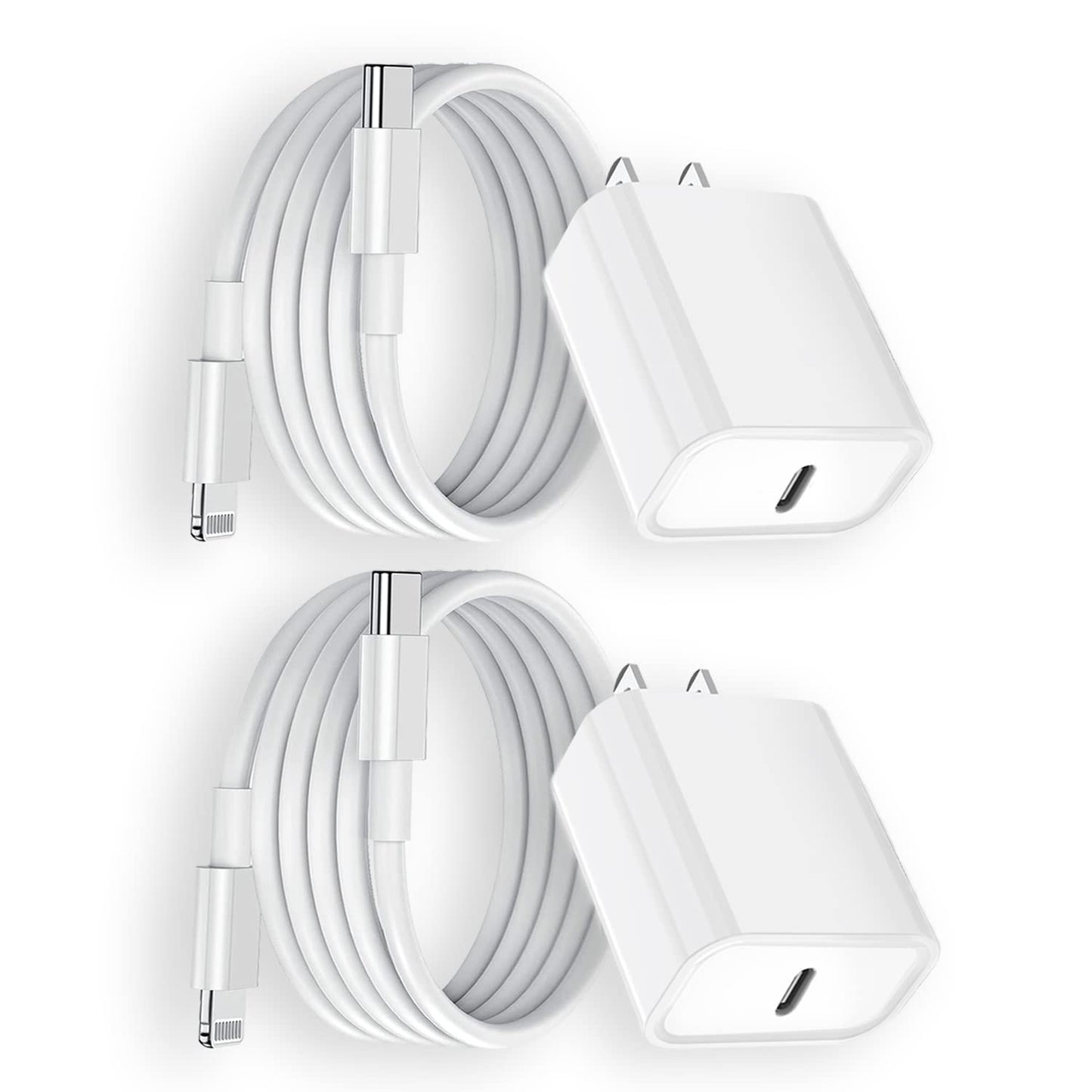iPhone Fast Charger 20W PD USB C Wall Charger 2Pack for iPhone