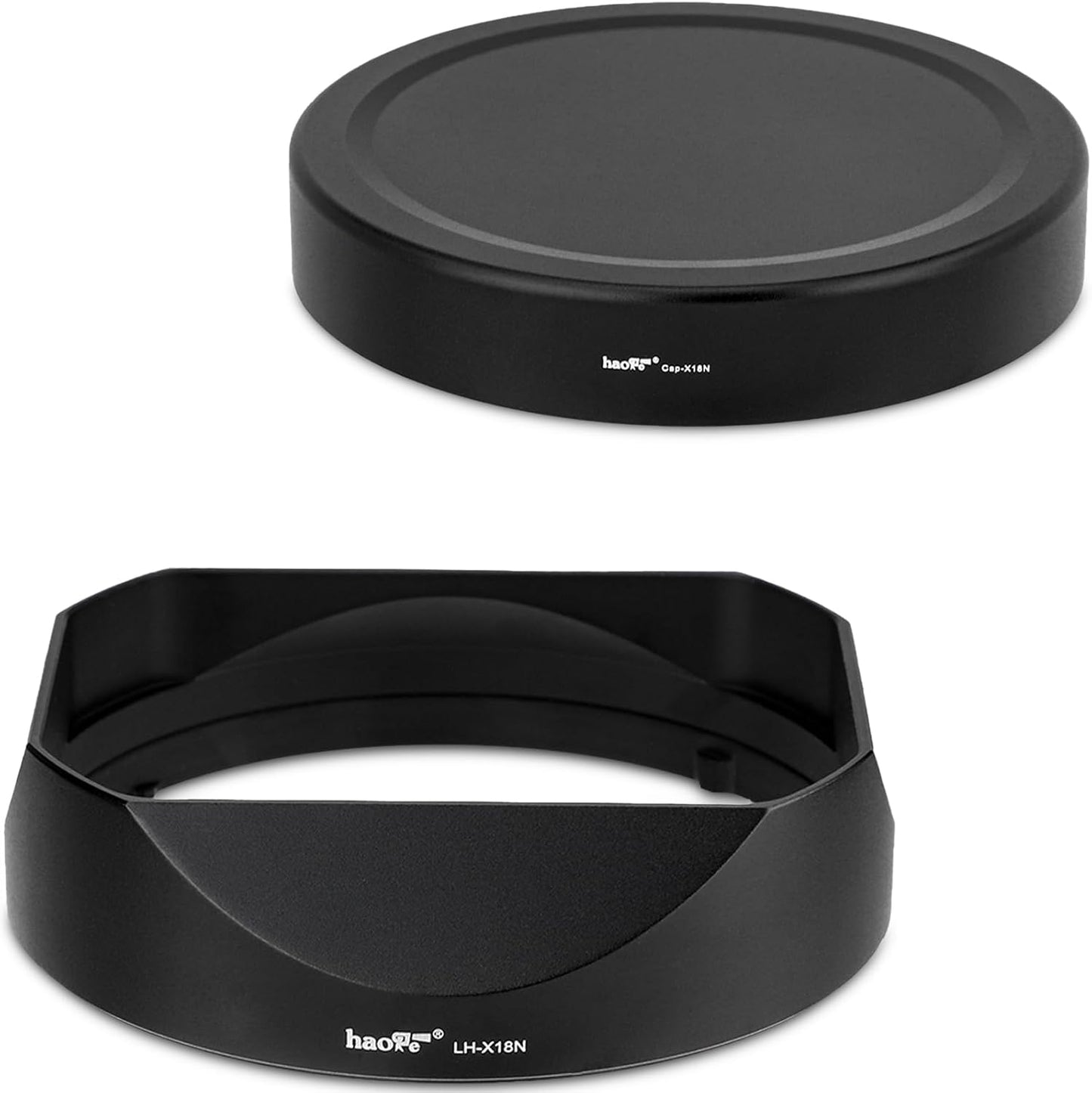 Haoge LH-X18N Square Metal Lens Hood for Fujifilm Lenses