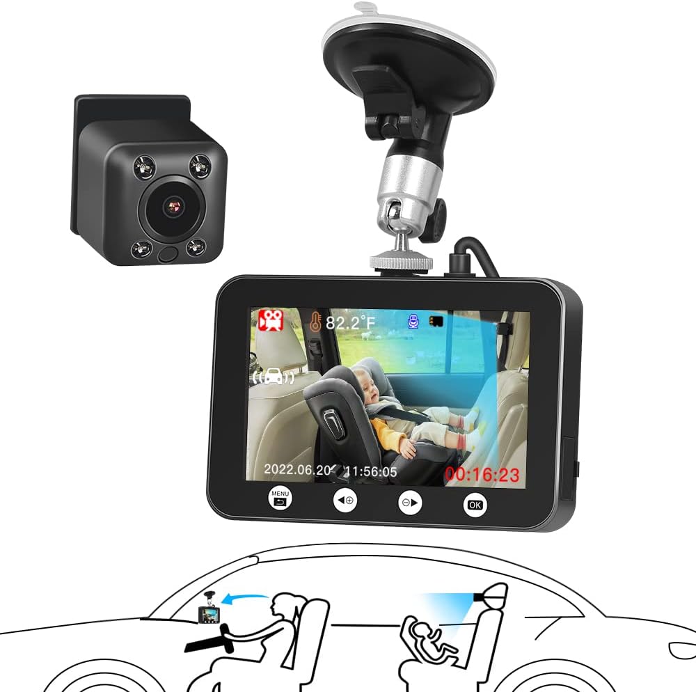 VSYSTO Baby Car Camera with Night Vision