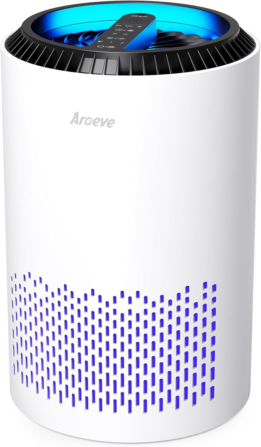 AROEVE Air Purifier for Bedroom with 3 Layer Filter System