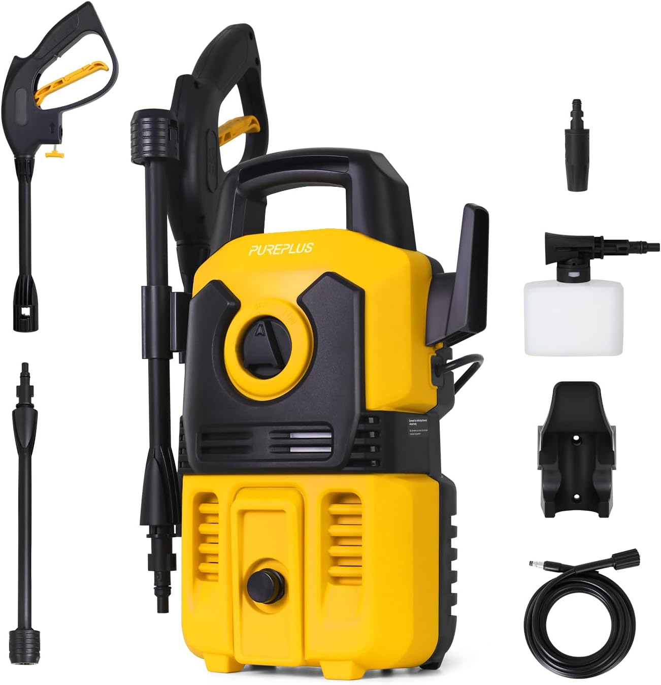 PUREPLUS Electric Pressure Washer: Powerful 2000 PSI for Superior Cleaning