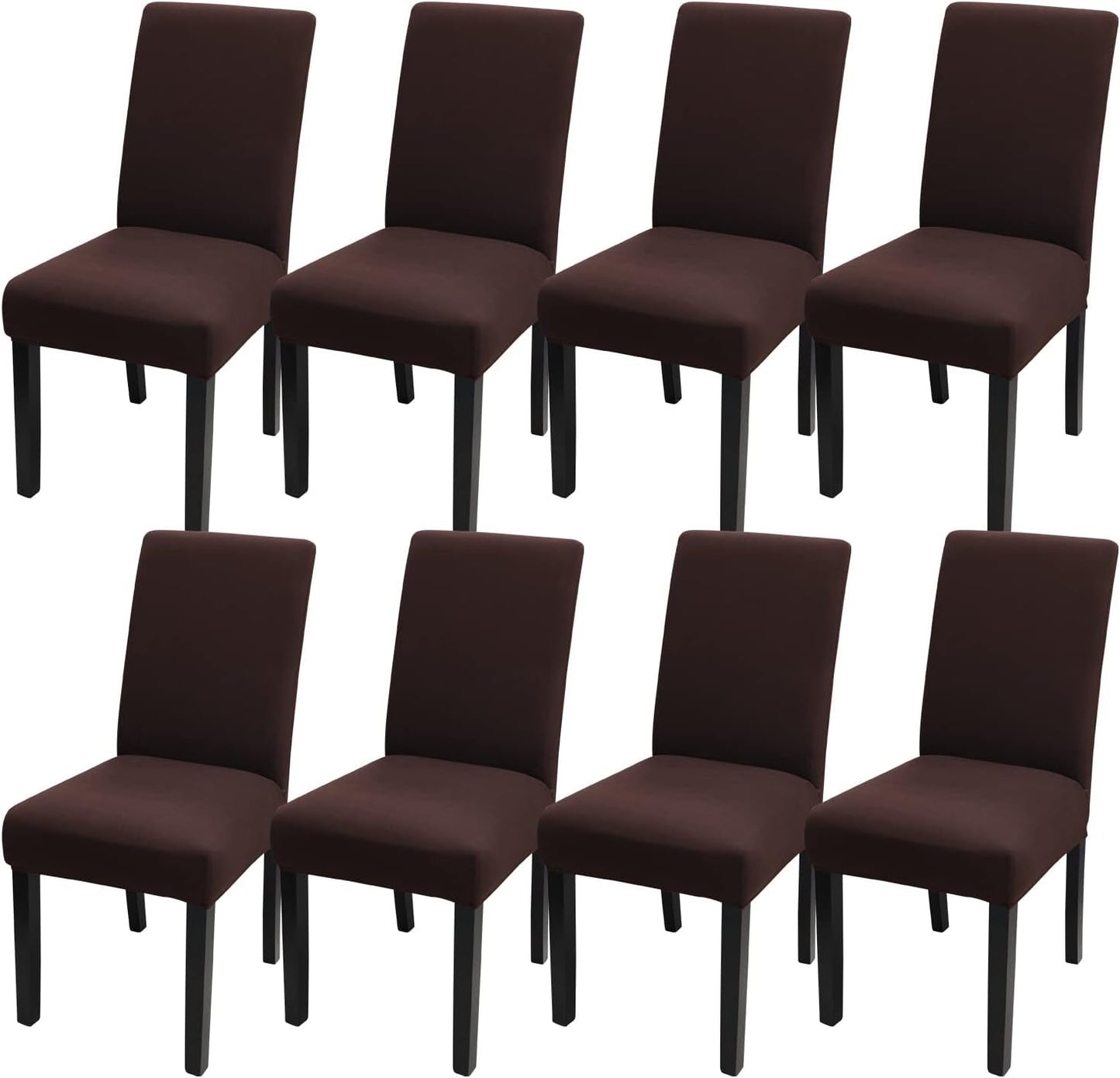 High Stretch Dining Room Chair Covers Set of 8 for Protection