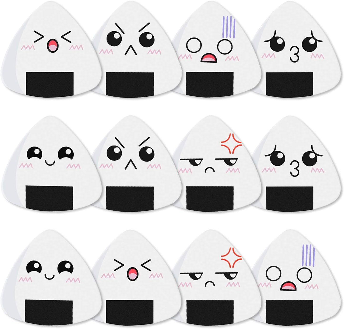 Dulphee Sushi Rice Pattern Guitar Picks 12 Pack