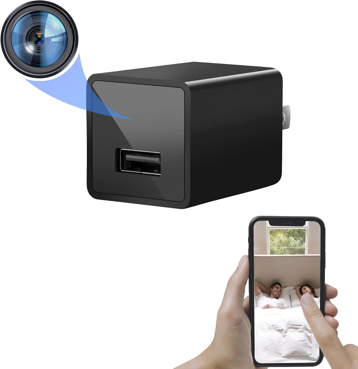 Home Security Camera 1080P Hidden Surveillance for Safety