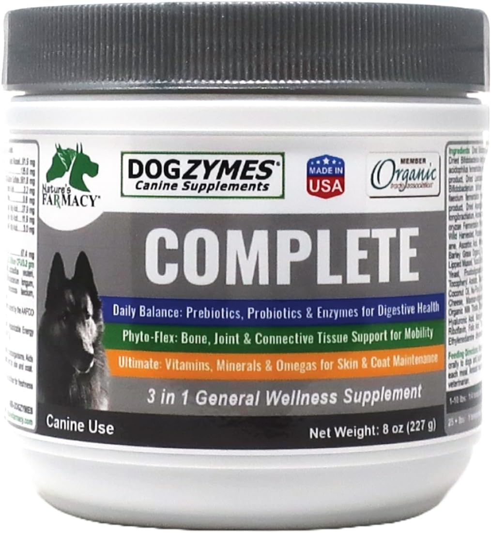 Dogzymes Complete Probiotics and Joint Support for Dogs