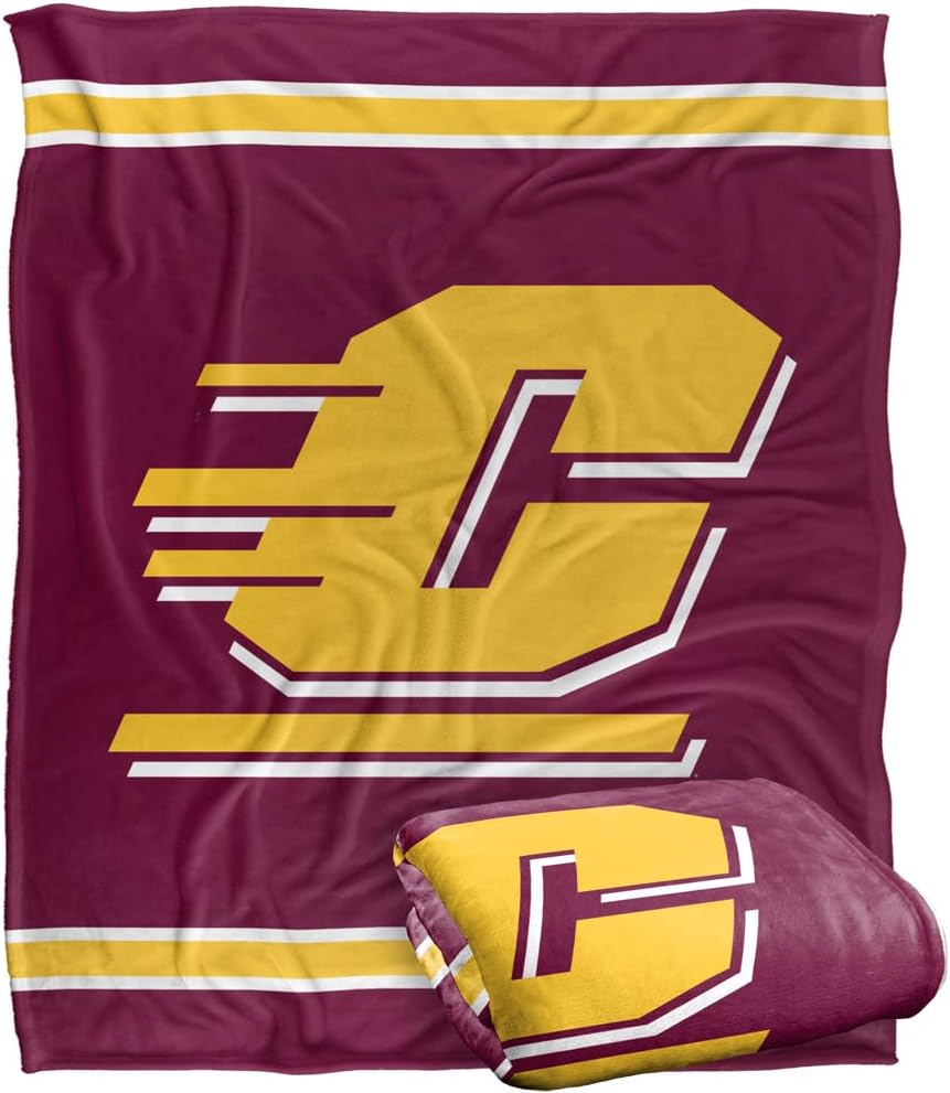 Central Michigan University Silky Touch Throw Blanket Collection
