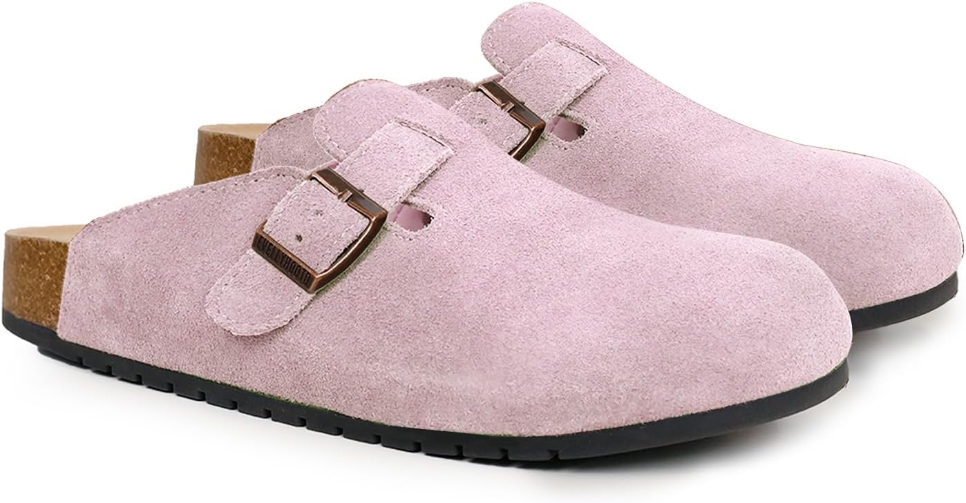 Comfortable Suede Clogs with Arch Support for All Seasons